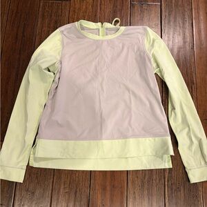lululemon athletica Long Sleeve Top - Lime Green and gray